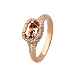 Ring 18K Rosaguld Morganit