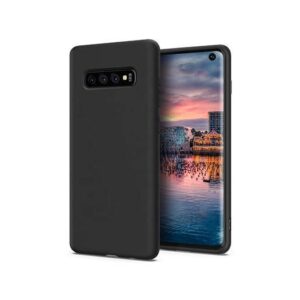 Samsung Galaxy S10 - Novo Frosted Matte Slim Silikone Cover - Sort