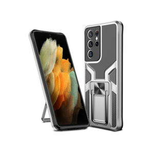 Samsung Galaxy S21 Ultra - Deluxe™ Håndværker Cover M. Kickstand - Grå