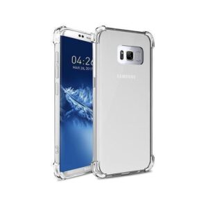 Samsung Galaxy S8 - Silent Stødsikker Silikone Cover - Gennemsigtig