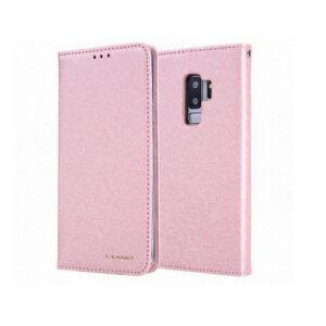 Samsung Galaxy S9 - CMAIS Stof Flipcover Etui - Rosa/Guld