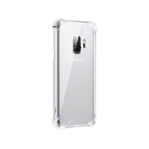 Samsung Galaxy S9 - Silent Stødsikker Silikone Cover - Gennemsigtig
