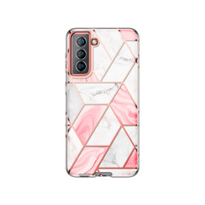 Samsung S21 - UNIQ™ Marble Silikone Cover - Rose Pearl