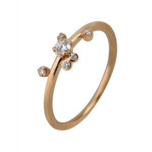 Saturn Ring Small 14K Gold