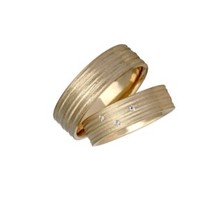 Silken Vielsesringe 14K Guld