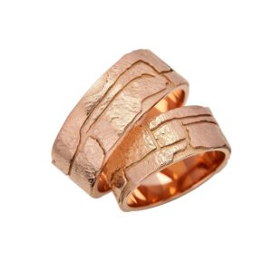 Slate Vielsesringe 14K Rosaguld