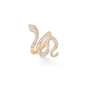 Snakes Ring 18K Guld Pavé