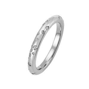 Stardust Ring 14K Hvidguld