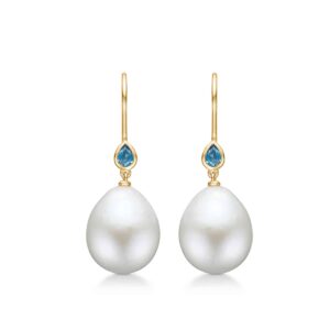 Teardrops Ørehængere 14K Guld