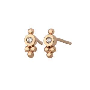 Triplets Ørestikker 14K Guld