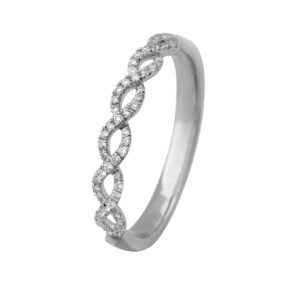 Twisted Ring 14K Hvidguld