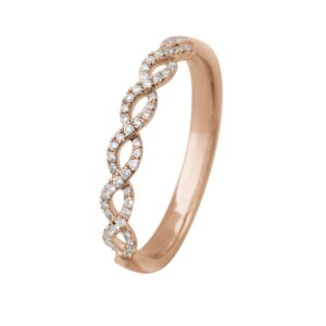 Twisted Ring 14K Rosaguld