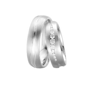 Vielsesringe 14K Hvidguld