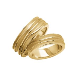 Waves Vielsesringe 14K Guld