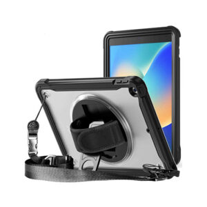 iPad 10.2" 7/8/9 (2019/2020/2021) - 360° Heavy-Duty Håndværker Cover - Sort