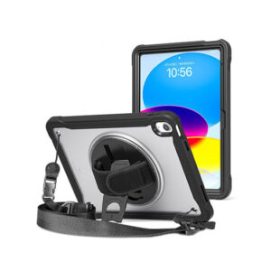 iPad 10.9" 2022 (10th gen) - 360° Heavy-Duty Håndværker Cover - Sort