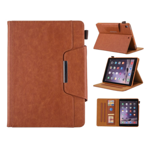 iPad 5 - 9.7" - Verona™ Multietui Ægte Læder Cover - Brun