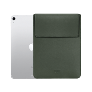iPad Air 4/5 (2020/2022) - BUBM® - Vertigo Læder Sleeve / Cover - Mørkegrøn