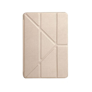 iPad Mini 4/5 - Orgami Trifold Læder Cover M. Stander - Guld