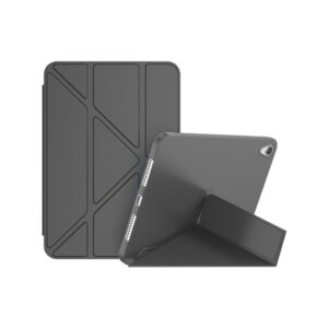 iPad Mini 6 - Orgami Trifold Læder Cover M. Stander - Sort