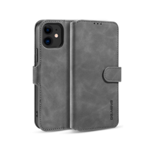 iPhone 11 - DG.MING™ Classical Læder Etui / Taske M. Pung - Grå