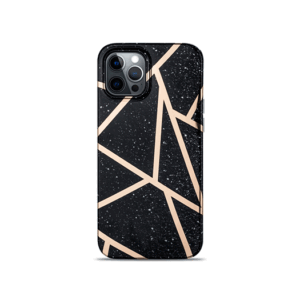 iPhone 11 Pro - DELUXE™ Marble Silikone Cover - Black Stone