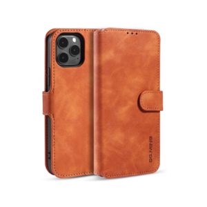 iPhone 11 Pro - DG.MING™ Classical Læder Etui / Taske M. Pung - Brun