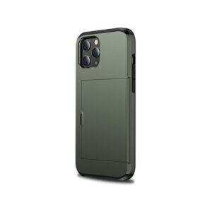 iPhone 11 Pro - Deluxe™ Håndværker Cover M. Kortholder - Army