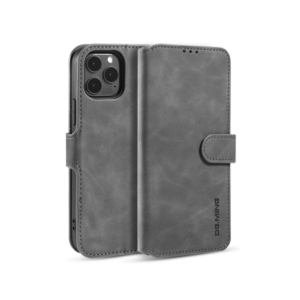 iPhone 11 Pro Max - DG.MING™ Classical Læder Etui / Taske M. Pung - Grå