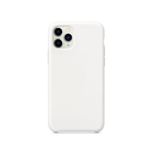 iPhone 11 Pro Max - Deluxe™ Soft Touch Silikone Cover - Hvid/Gennemsigtig