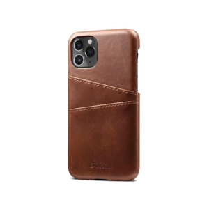 iPhone 11 Pro Max - NX Design Læder Cover M. Kortholder - Brun