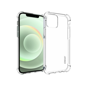 iPhone 12 - ENKAY™ Silent Stødsikker Silikone Cover - Klar