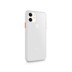 iPhone 12 Mini - DELUXE™ Simple Silikone Cover - Hvid/Gennemsigtig