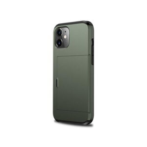 iPhone 12 Mini - Deluxe™ Håndværker Cover M. Kortholder - Army