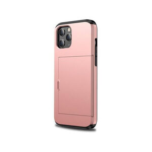 iPhone 12 Pro Max - Deluxe™ Håndværker Cover M. Kortholder - Pink