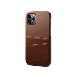 iPhone 12 Pro Max - NX Design Læder Cover M. Kortholder - Brun
