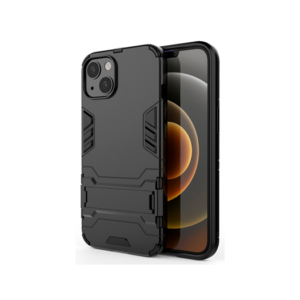 iPhone 13 - Eagle™ PRZ Stødsikkert Cover M. Kickstand - Sort