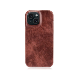 iPhone 13 - LUX™ Læder Bagside Cover - Brun