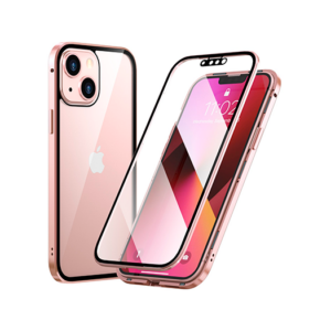 iPhone 13 - MagGuard™ 360 Magnetisk Cover M. Hærdet glas - Rose Gold