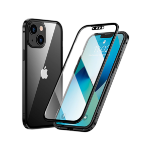 iPhone 13 - MagGuard™ 360 Magnetisk Cover M. Hærdet glas - Sort