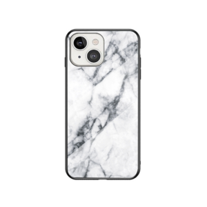 iPhone 13 Mini - DELUXE™ Marble Silikone Cover - Carrara