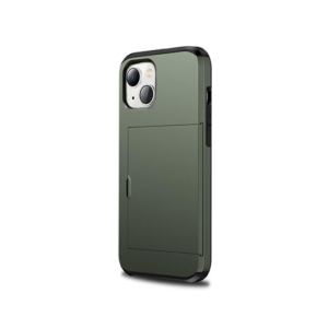 iPhone 13 Mini - Deluxe™ Håndværker Cover M. Kortholder - Army