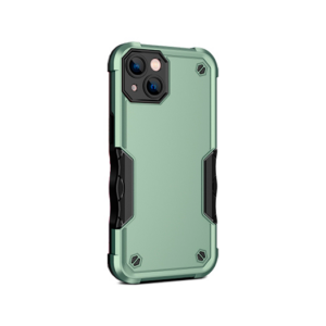 iPhone 13 Mini - REALIKE™ Pro Stødsikkert Håndværker Cover - Army/Grøn