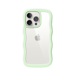 iPhone 13 Pro - DeLX™ Wave Frame Silikone Cover - Grøn