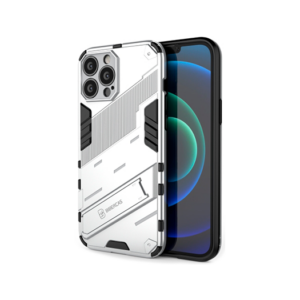 iPhone 13 Pro - Eagle™ PRZ Stødsikkert Cover M. Kickstand - Hvid