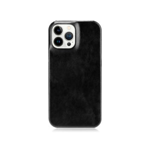 iPhone 13 Pro - LUX™ Læder Bagside Cover - Sort