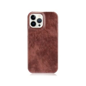 iPhone 13 Pro Max - LUX™ Læder Bagside Cover - Brun