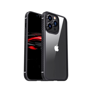 iPhone 13 Pro Max - MG™ TPU Carbon Stødsikkert Cover - Sort/Klar