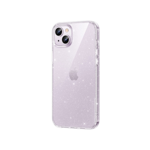 iPhone 14 - DeLX™ Glitter Silikone Cover - Sølv