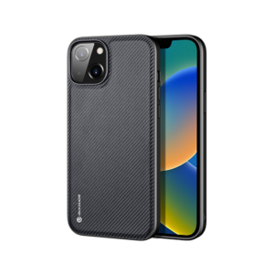 iPhone 14 Plus - DUX DUCIS® Luxe Cover - Tekstil Design - Sort